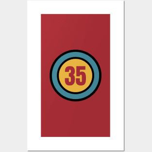 The Number 35 - thirty five - thirty fifth - 35th Posters and Art